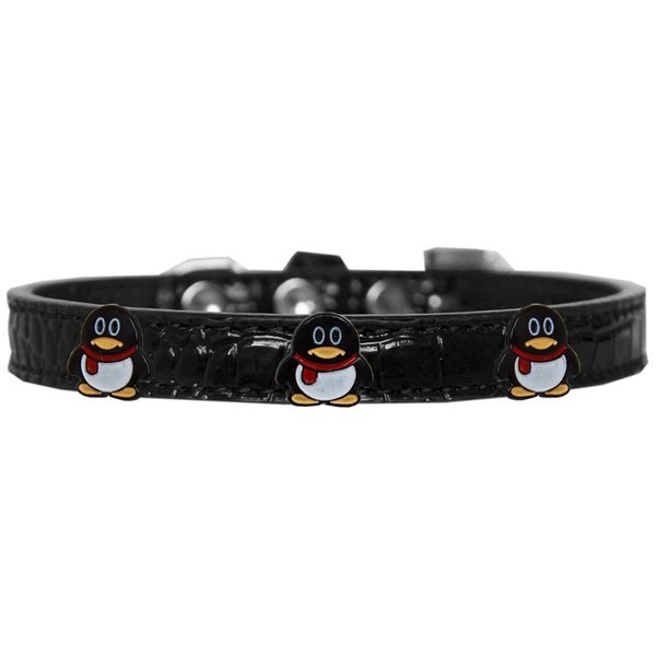 Mirage Pet Products Pidgey the Penguin Widget Croc Dog CollarBlack Size 16 720-28 BKC16